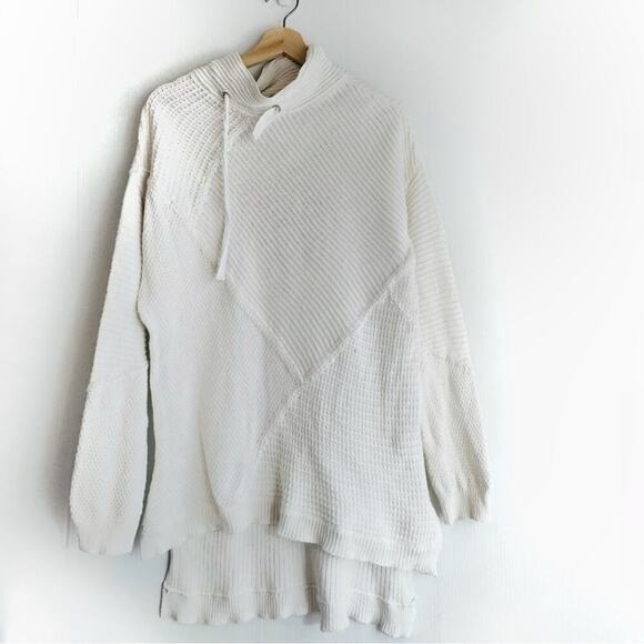 Soft Surroundings mochneck textured patchwork style sweater white size small - Picture 1 of 7